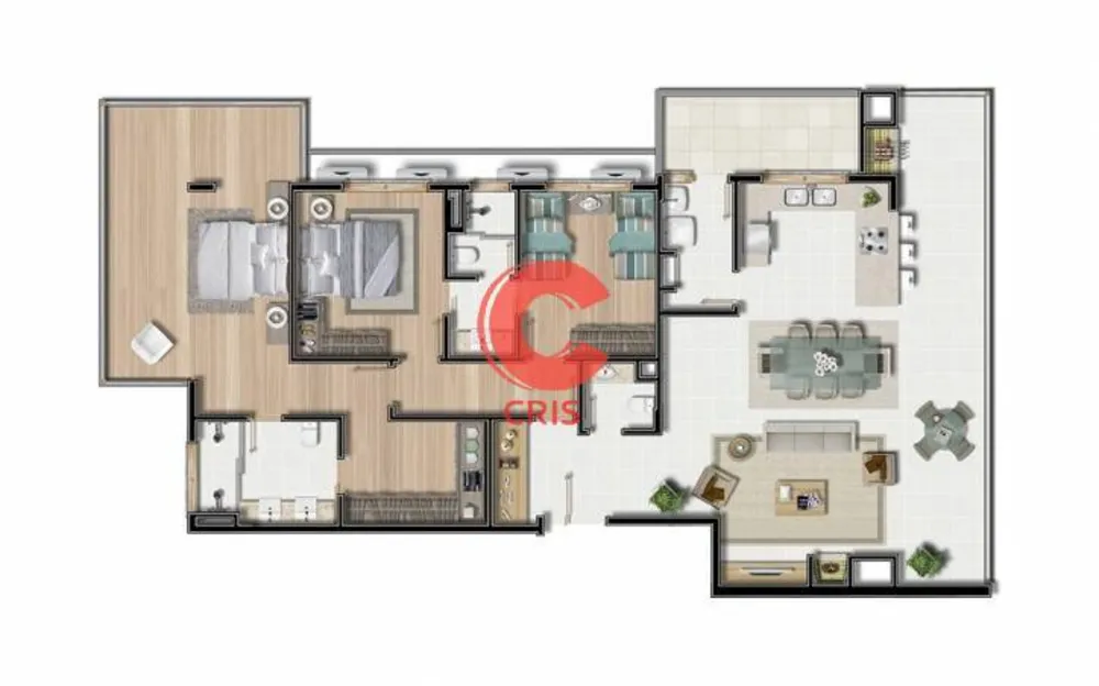 Apartamento, 3 quartos, 166 m² - Foto 5