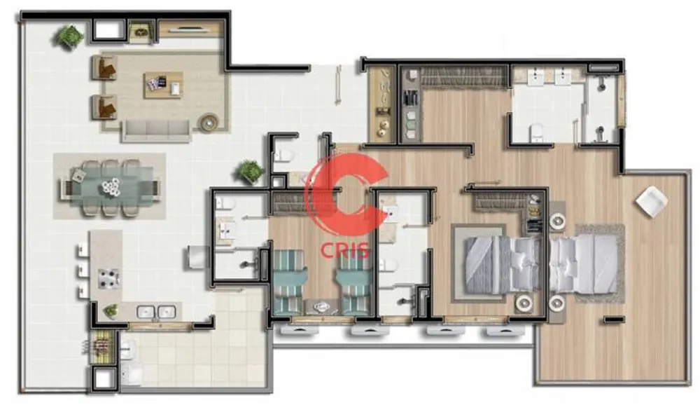 Apartamento, 3 quartos, 166 m² - Foto 4