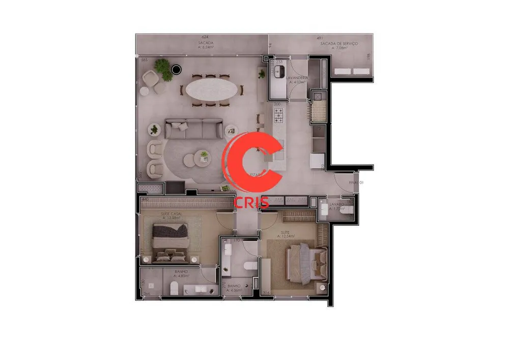 Apartamento, 3 quartos, 144 m² - Foto 7