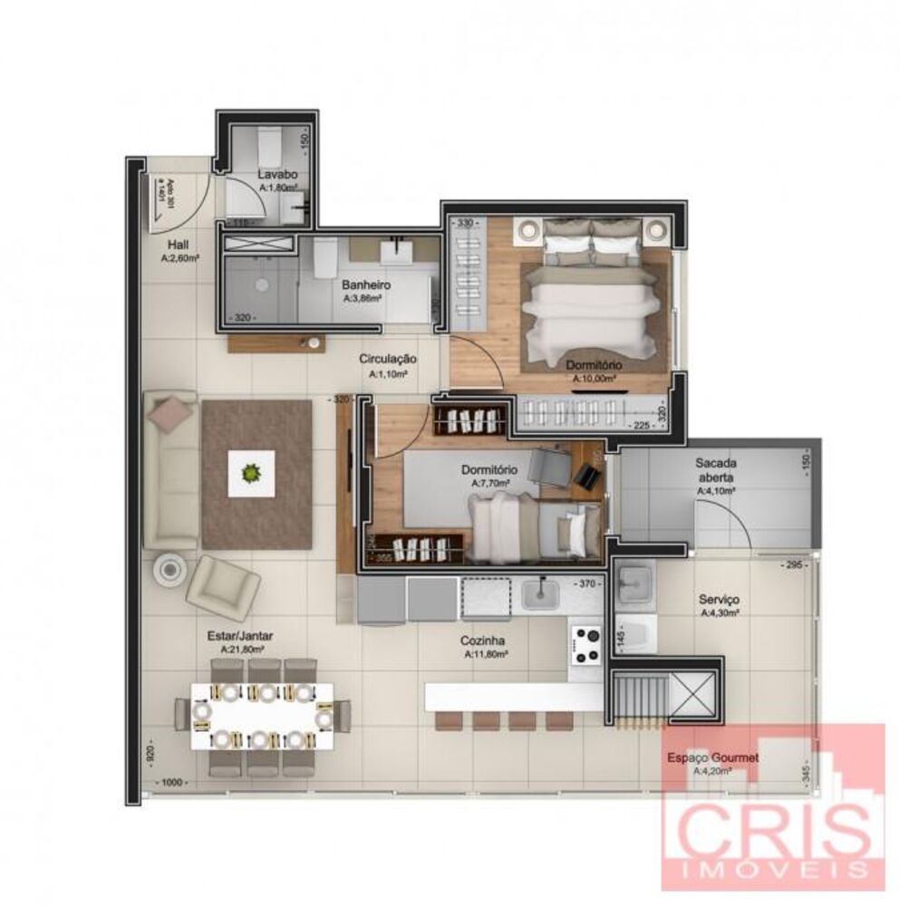 Apartamento, 2 quartos, 87 m² - Foto 21