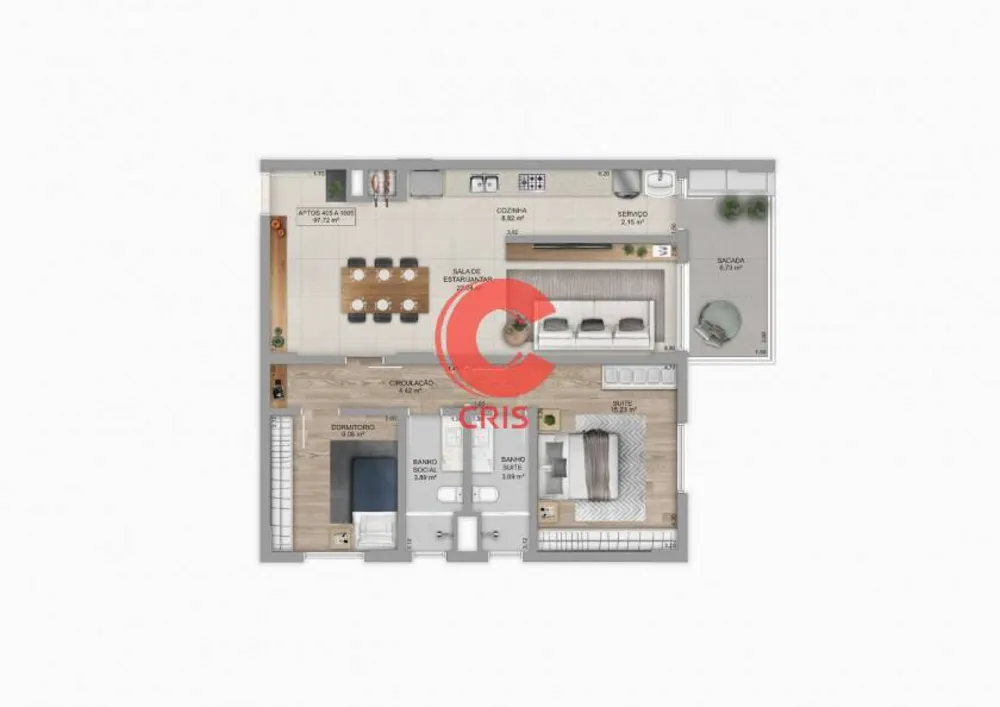 Apartamento, 3 quartos, 171 m² - Foto 10