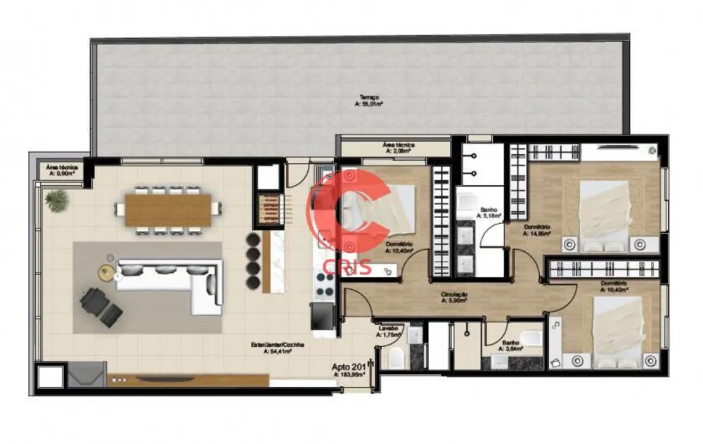 Apartamento, 3 quartos, 128 m² - Foto 19