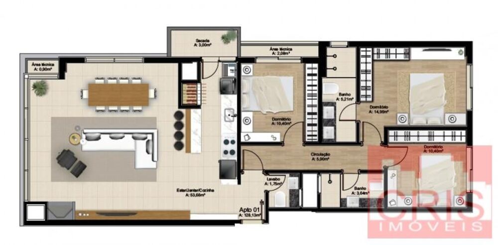 Apartamento, 3 quartos, 128 m² - Foto 18