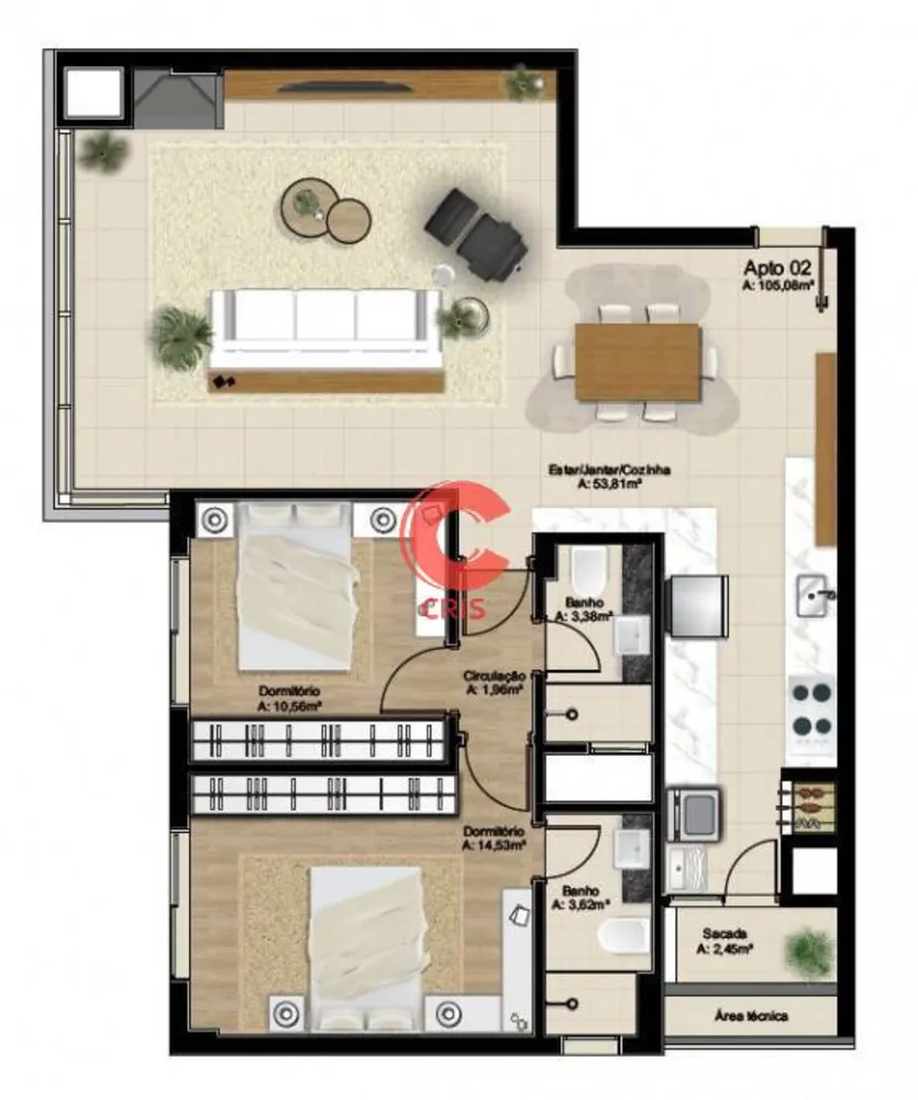 Apartamento, 3 quartos, 128 m² - Foto 20
