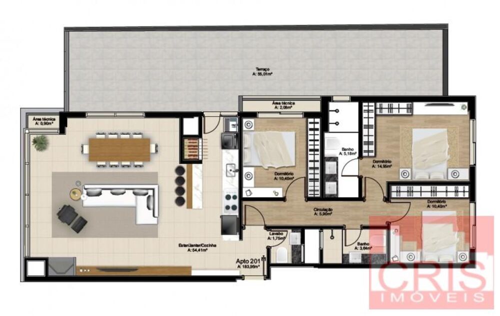 Apartamento, 3 quartos, 128 m² - Foto 19