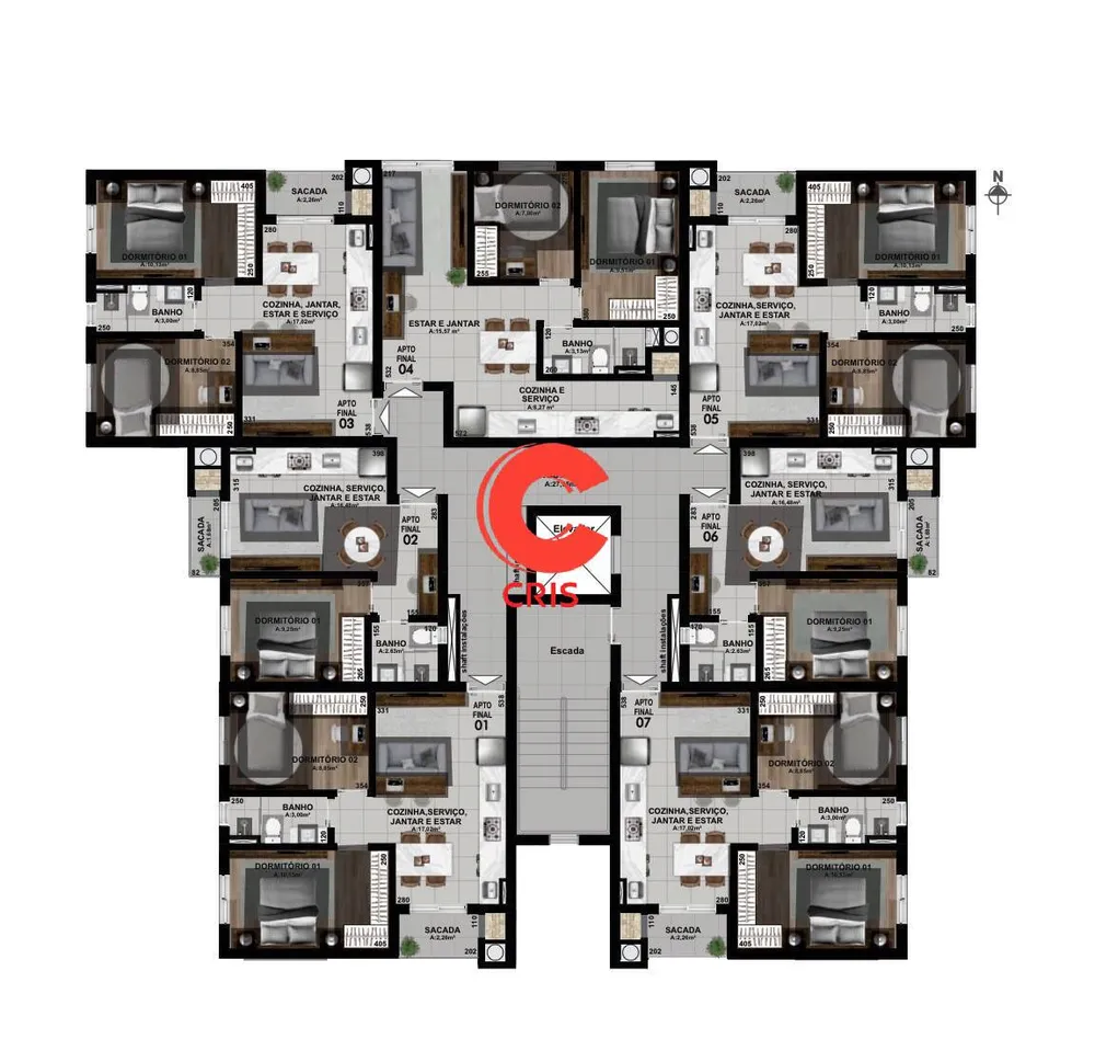 Apartamento, 1 quarto, 35 m² - Foto 6