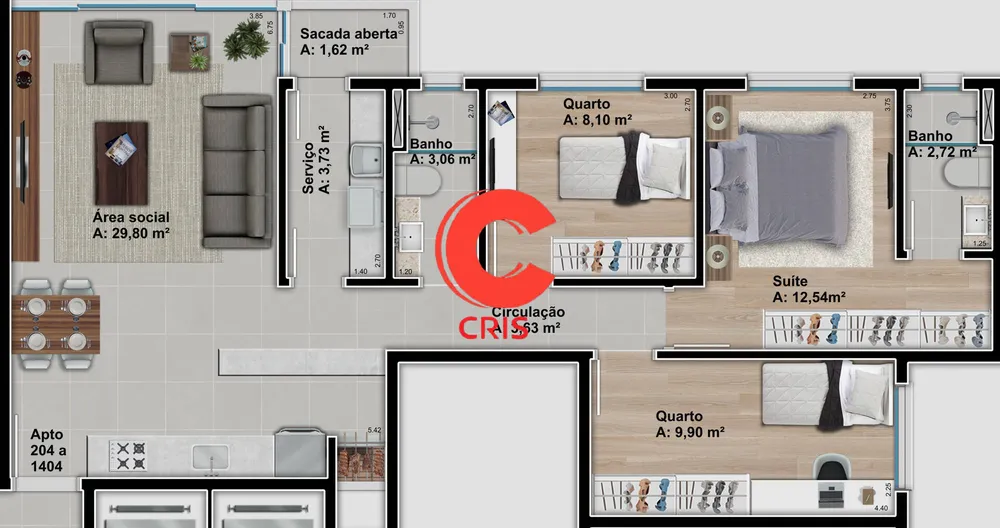 Apartamento, 3 quartos, 84 m² - Foto 19