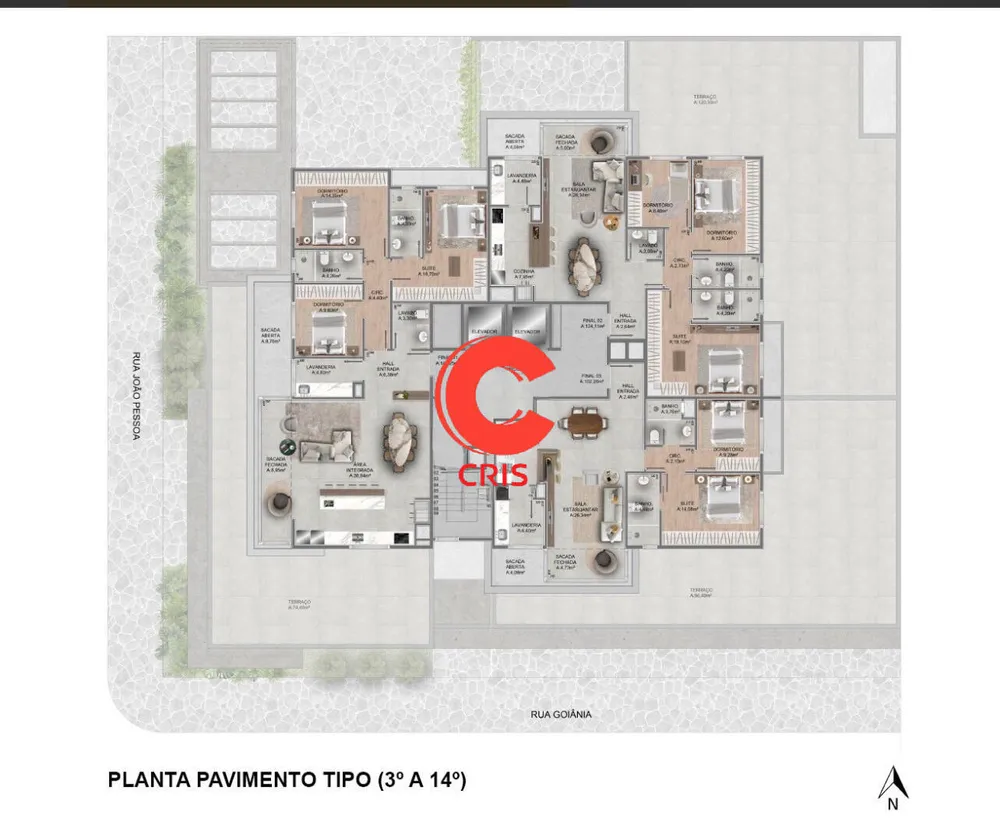 Apartamento, 3 quartos, 147 m² - Foto 2
