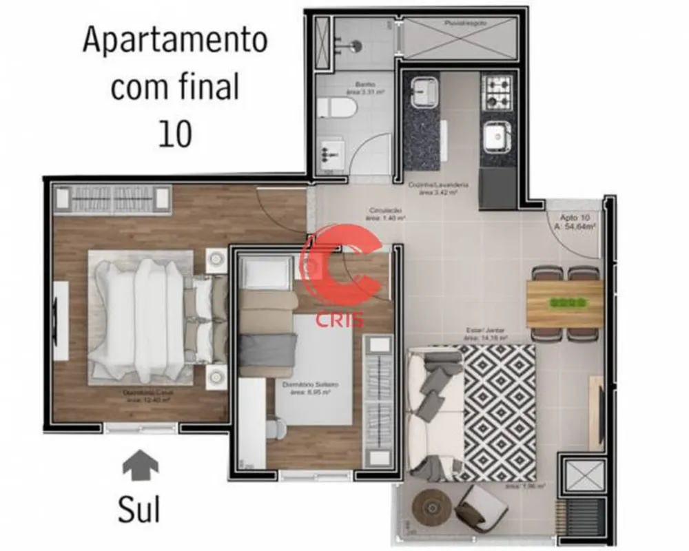 Apartamento, 2 quartos - Foto 5