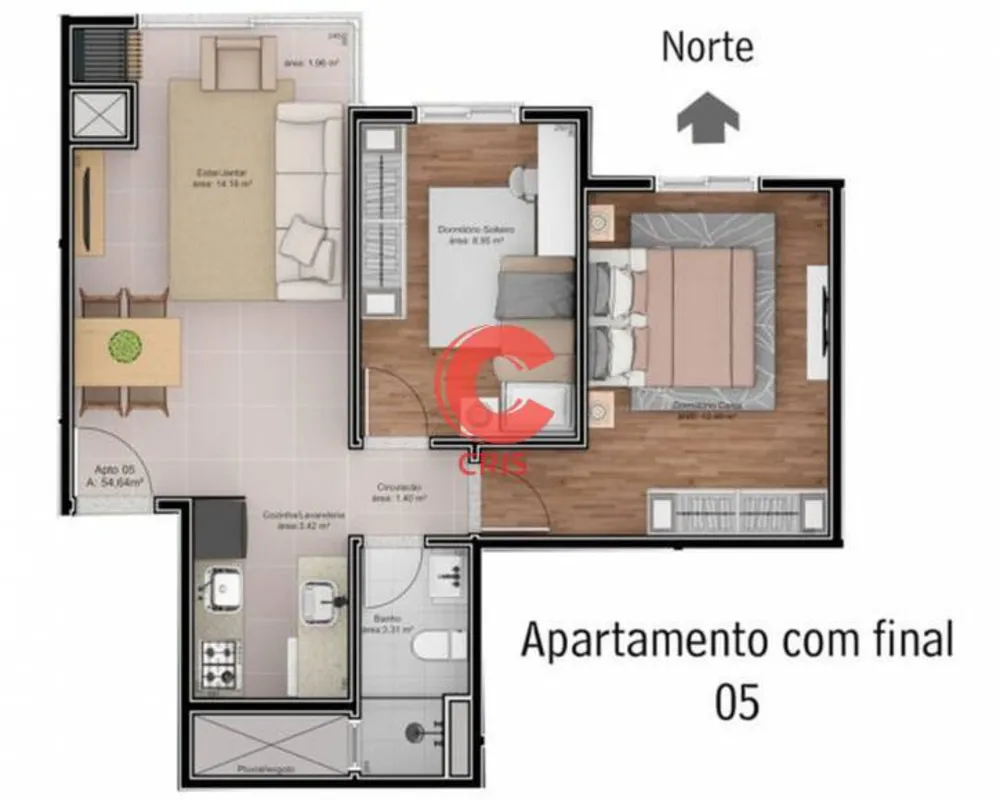 Apartamento, 2 quartos - Foto 4