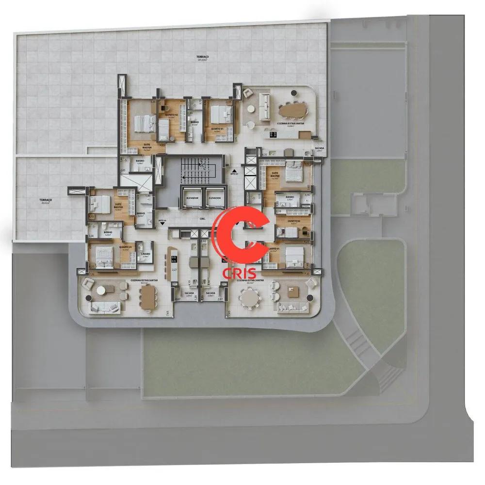 Apartamento, 2 quartos, 103 m² - Foto 2