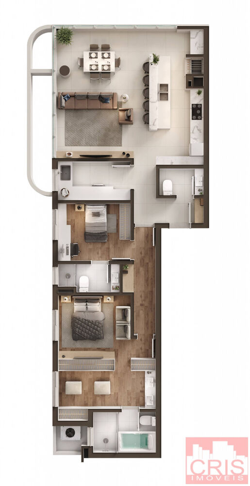 Apartamento, 3 quartos, 113 m² - Foto 3