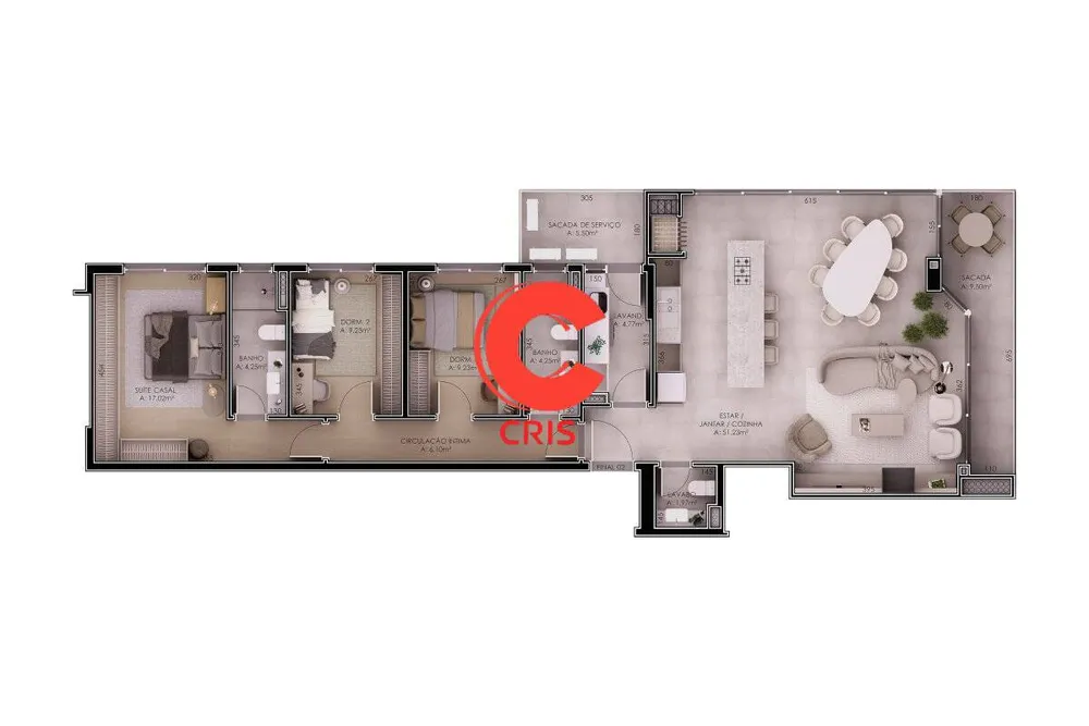 Apartamento, 3 quartos, 145 m² - Foto 8