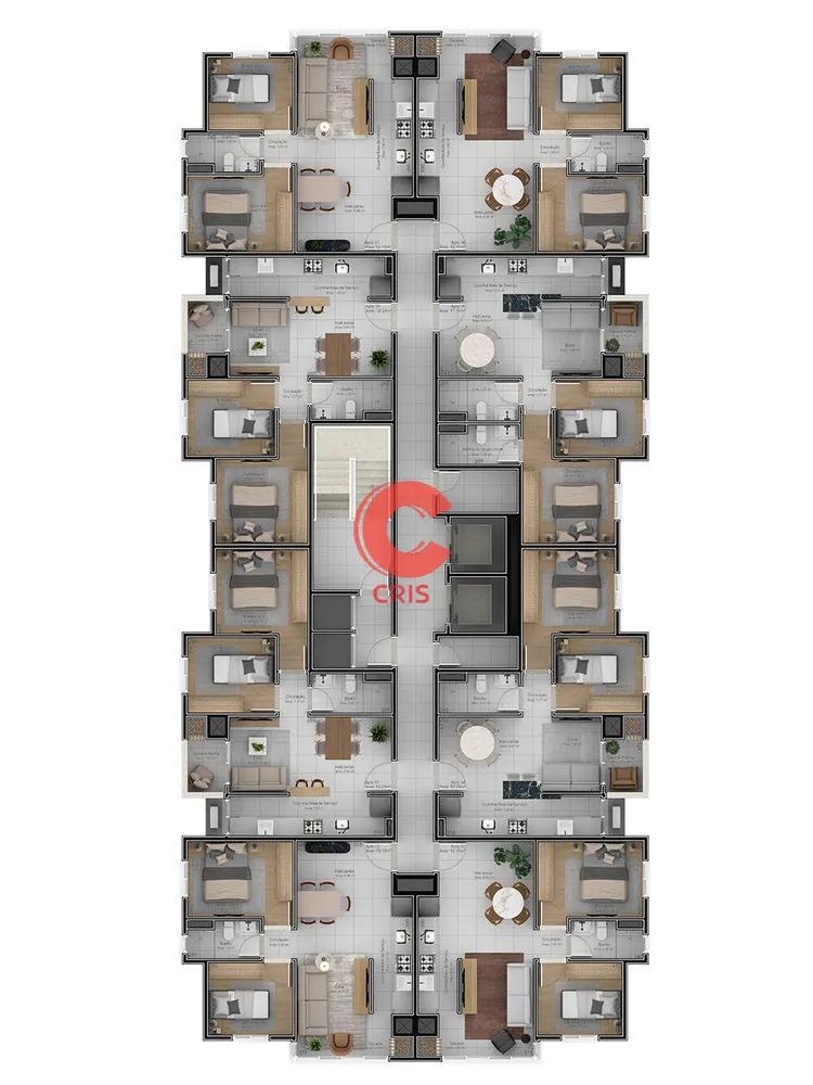 Apartamento, 2 quartos, 52 m² - Foto 2