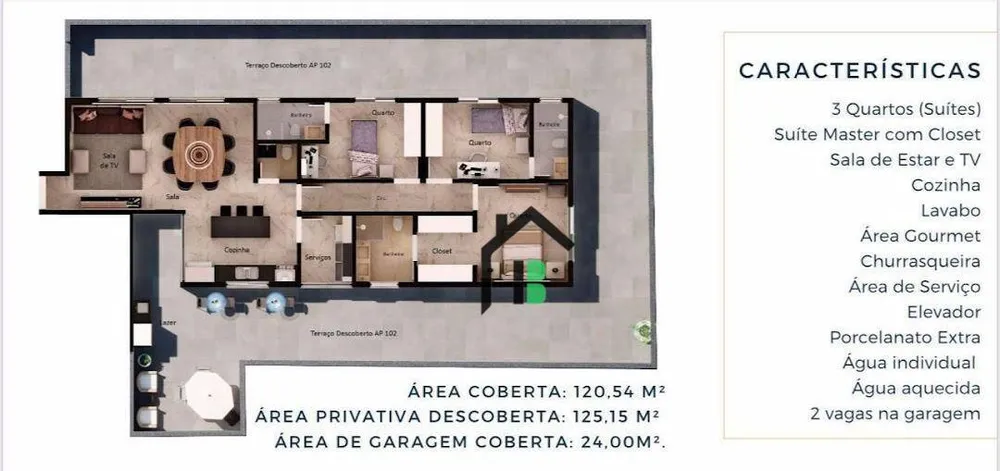 Apartamento, 3 quartos, 125 m² - Foto 5