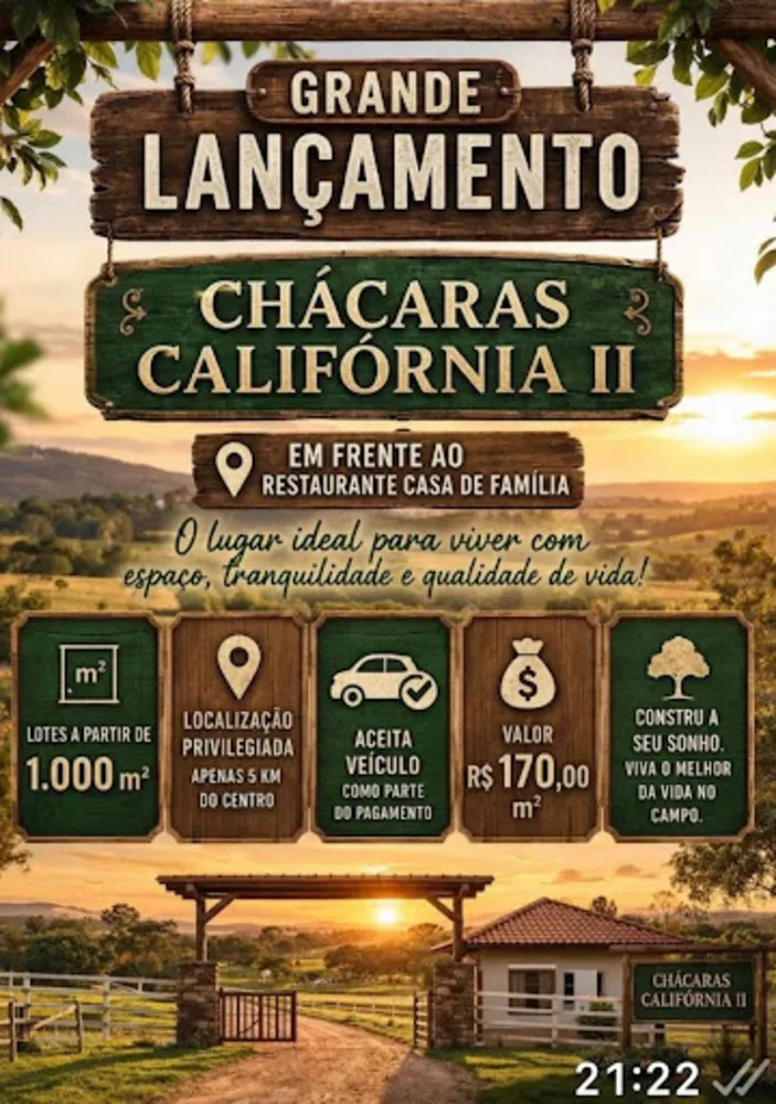 Chácara, 1000 m² - Foto 2