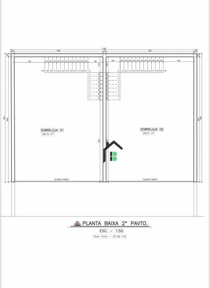 Loja-Salão, 150 m² - Foto 1