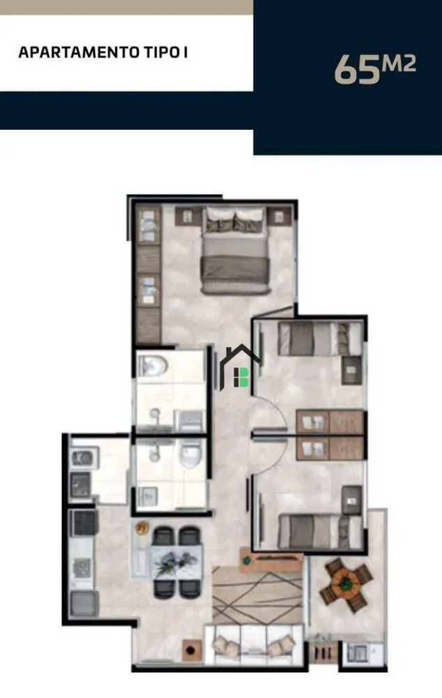 Apartamento, 3 quartos, 65 m² - Foto 9