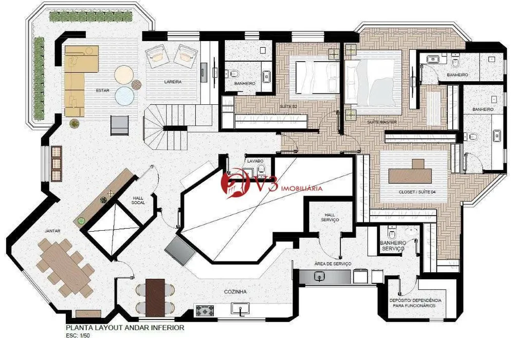 Apartamento, 3 quartos, 400 m² - Foto 4