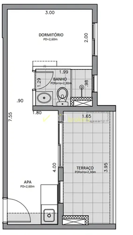 Apartamento, 1 quarto, 28 m² - Foto 12
