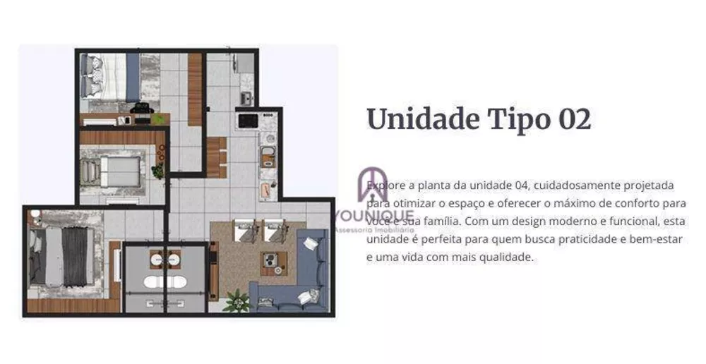 Casa, 3 quartos, 66 m² - Foto 2