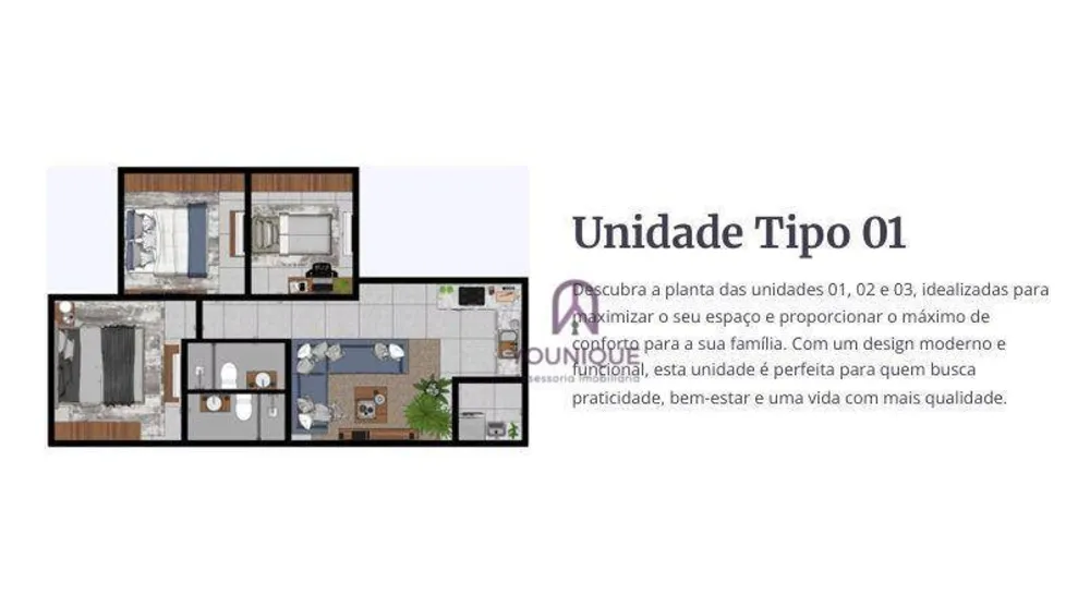 Casa, 3 quartos, 66 m² - Foto 2