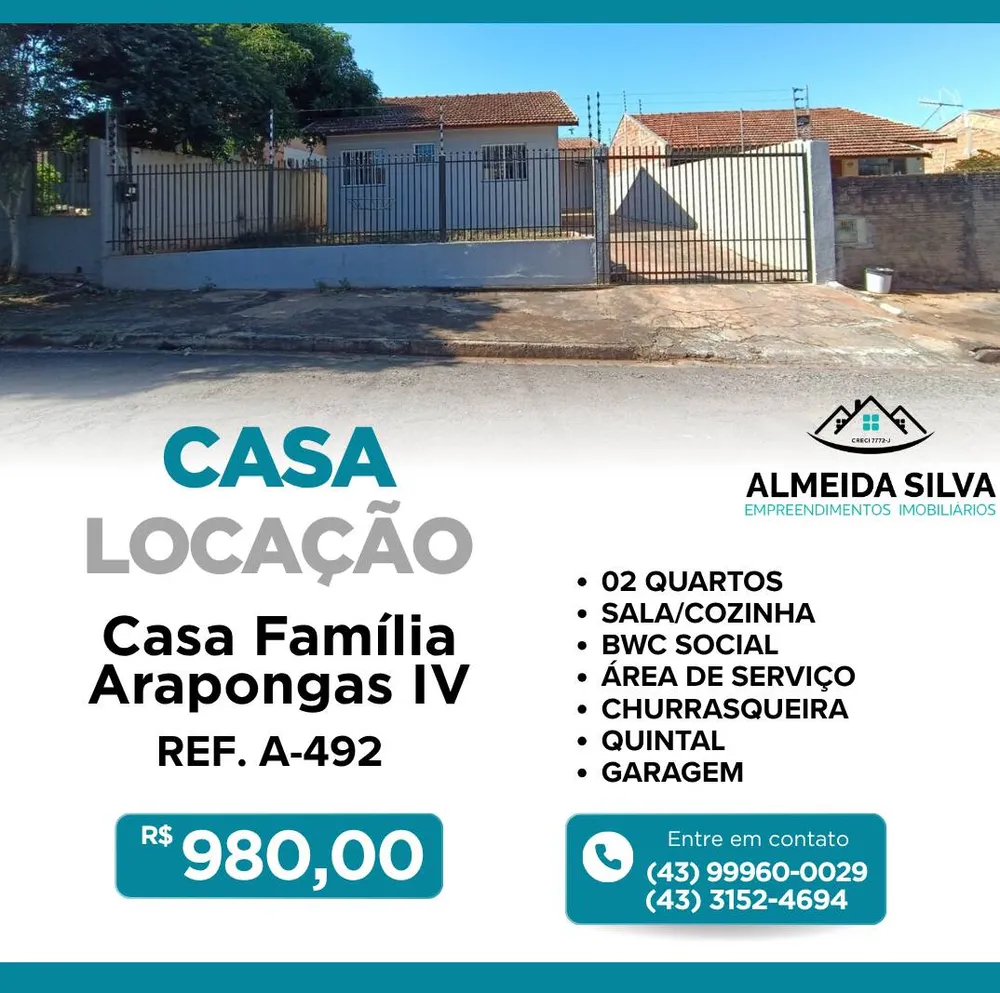Casa, 2 quartos - Foto 1
