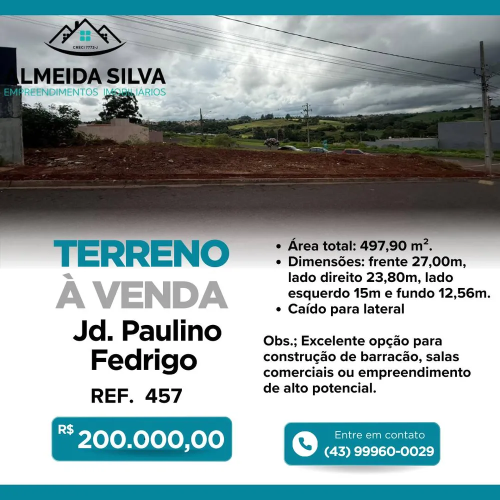 Terreno, 497 m² - Foto 1