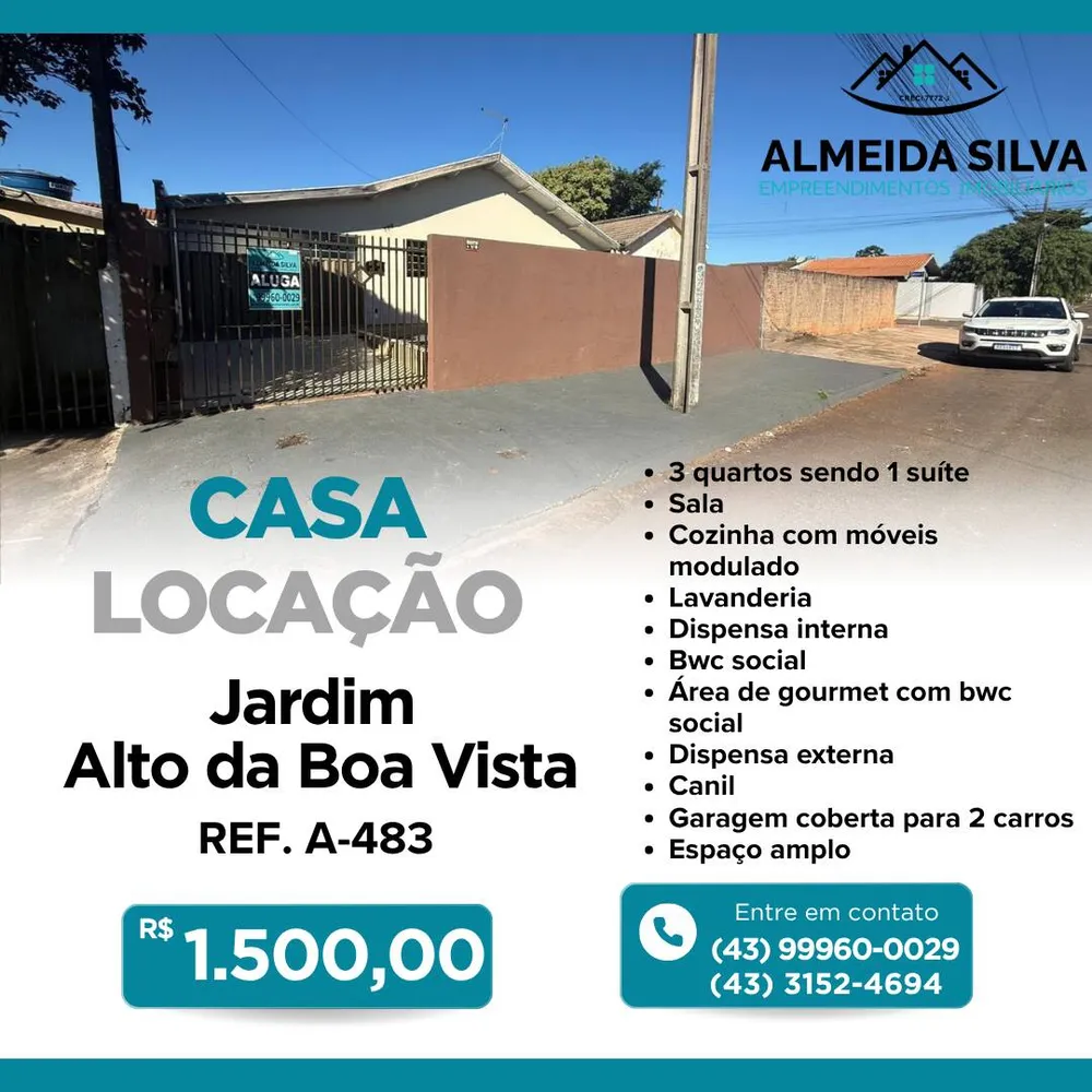 Casa, 3 quartos - Foto 1