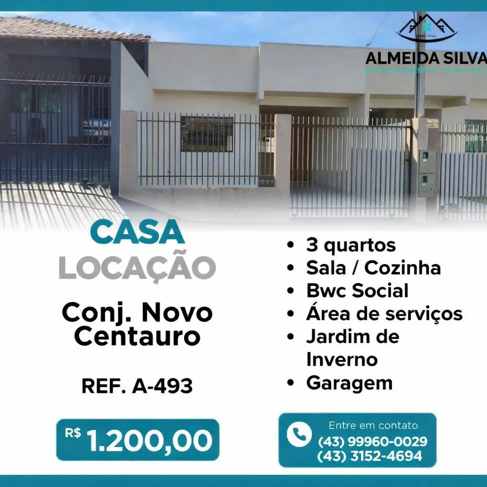 Casa, 3 quartos - Foto 1