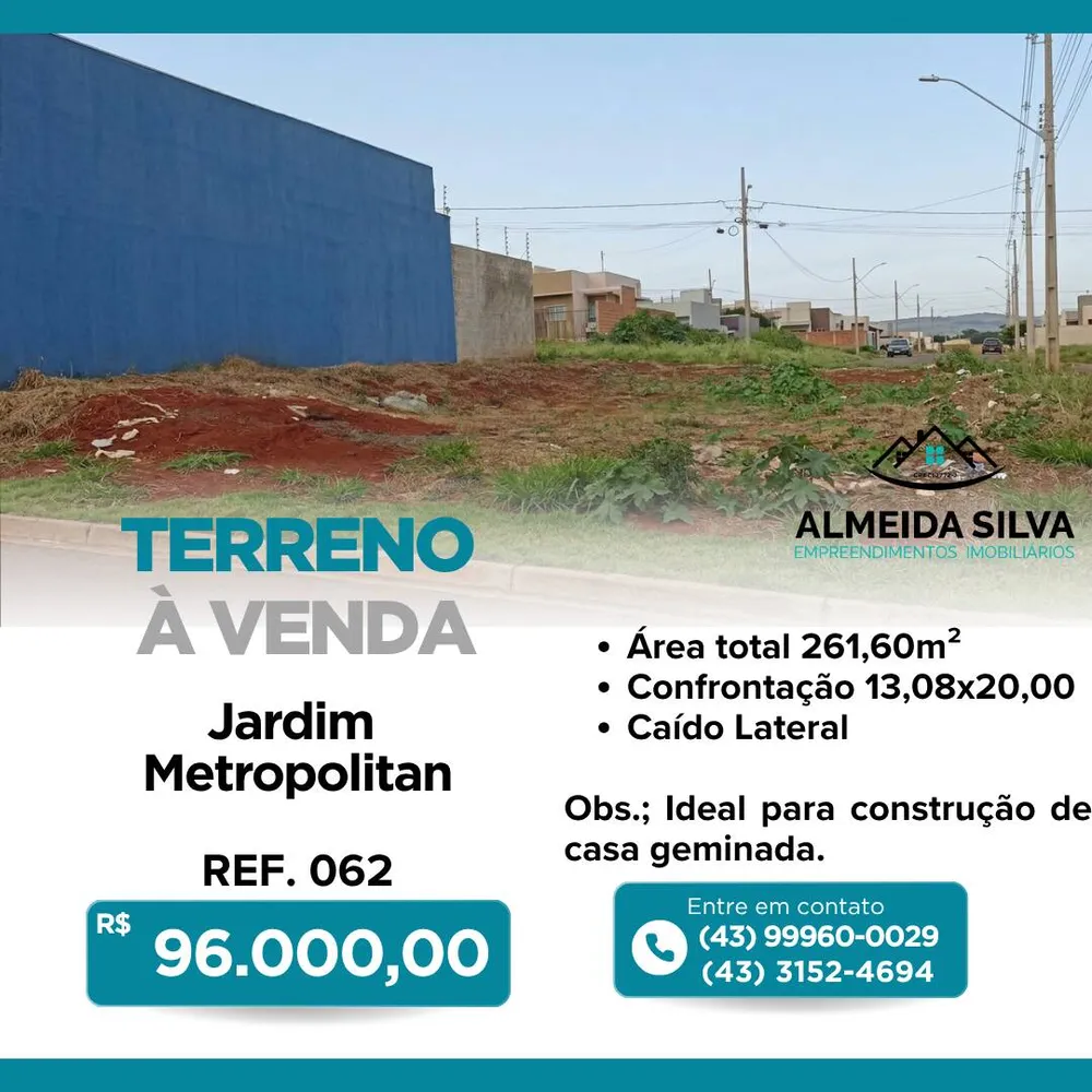 Terreno, 261 m² - Foto 1