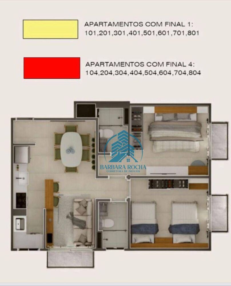 Apartamento, 2 quartos, 56 m² - Foto 5