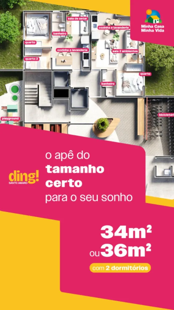 Apartamento, 2 quartos, 35 m² - Foto 3