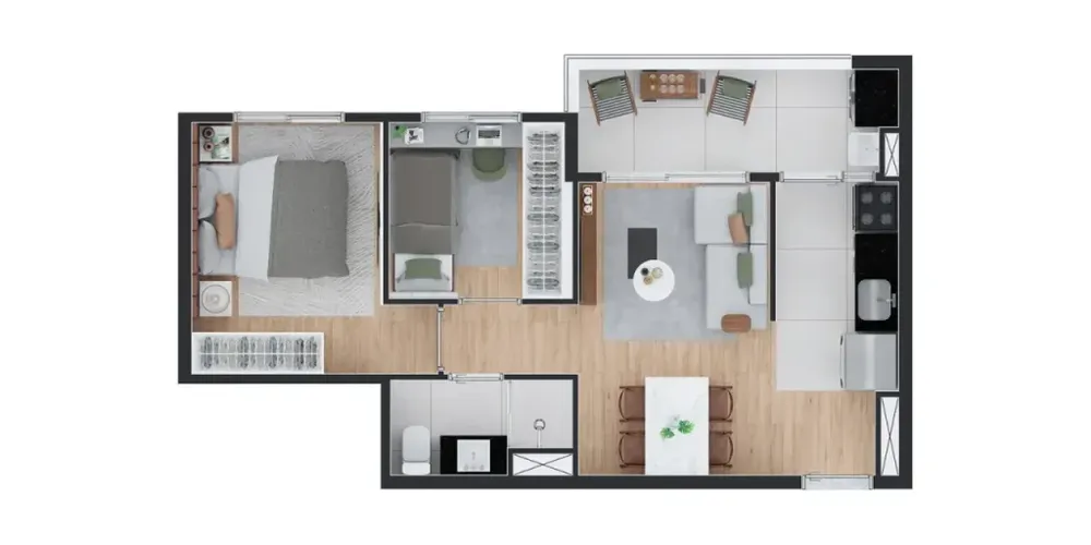 Apartamento, 2 quartos - Foto 3