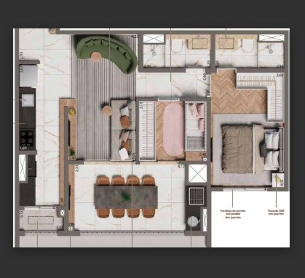 Apartamento, 1 quarto, 34 m² - Foto 2