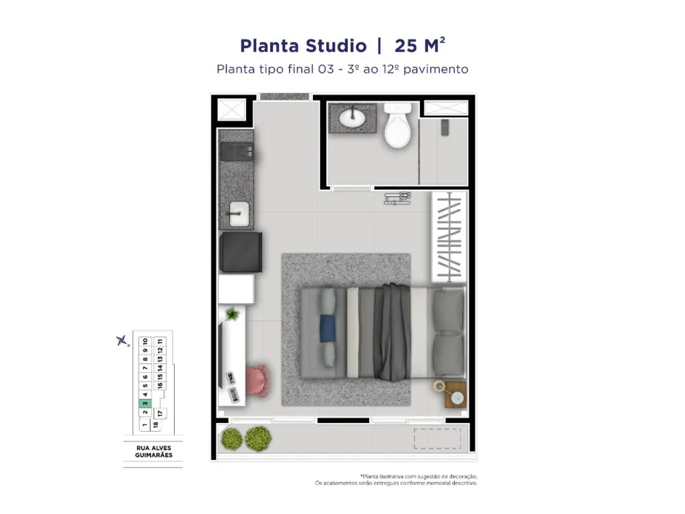 Apartamento, 1 quarto, 25 m² - Foto 5