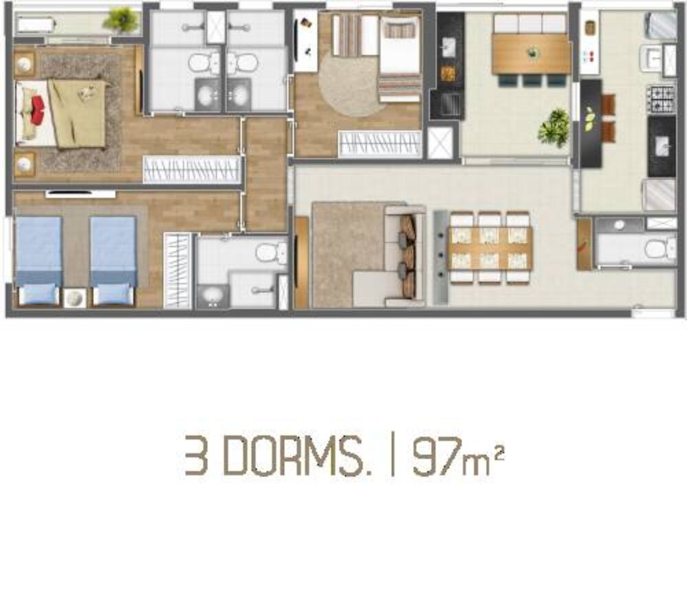 Apartamento, 3 quartos, 97 m² - Foto 4