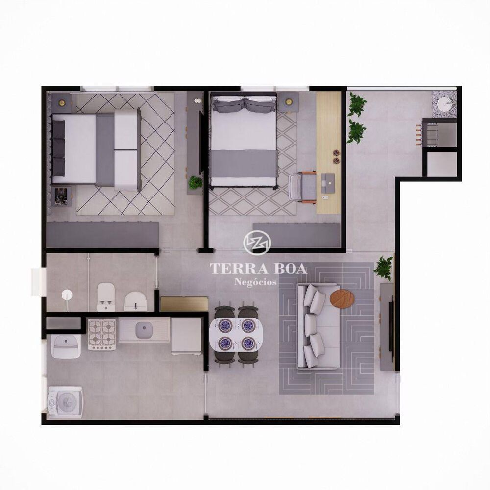 Apartamento, 2 quartos, 49 m² - Foto 2