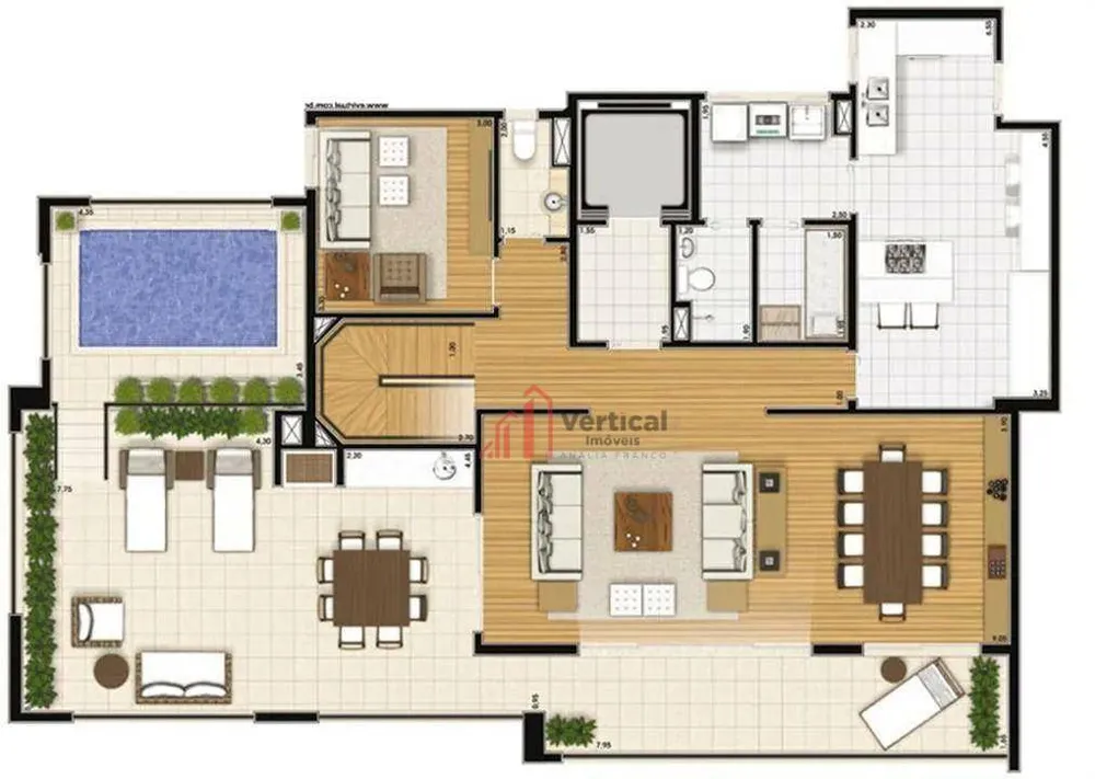Cobertura, 3 quartos, 329 m² - Foto 2