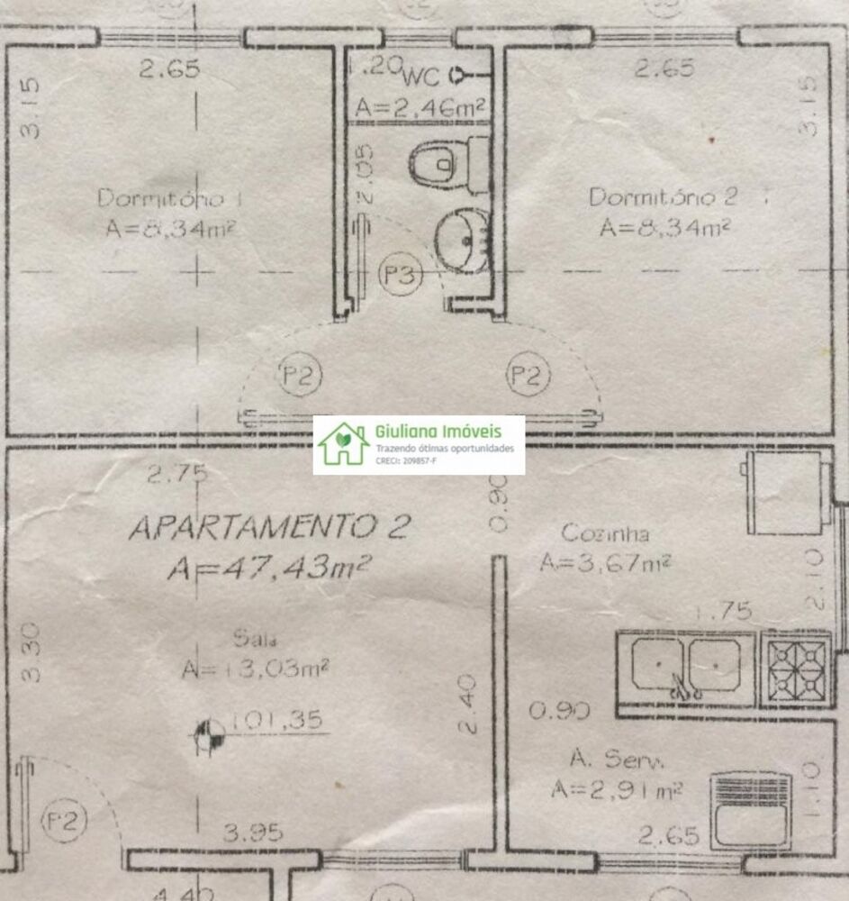Apartamento, 2 quartos, 47 m² - Foto 3