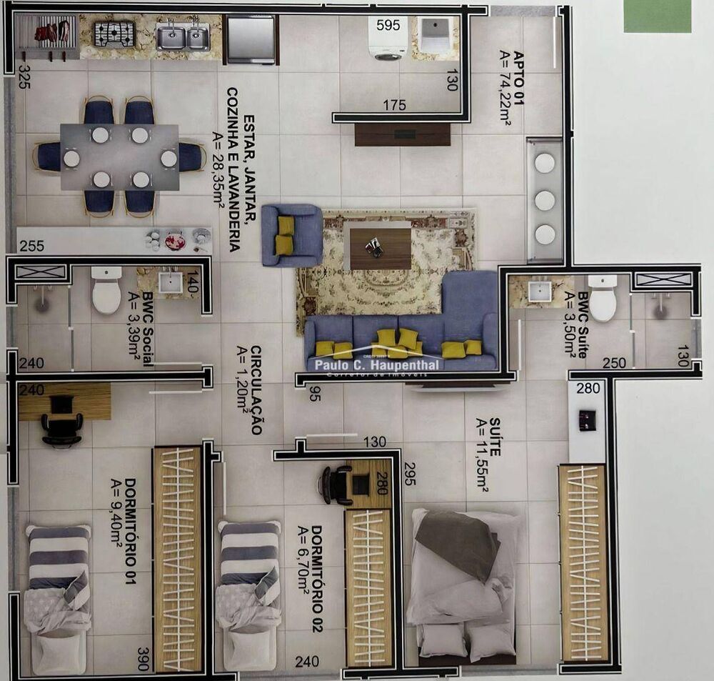 Apartamento, 2 quartos, 103 m² - Foto 3