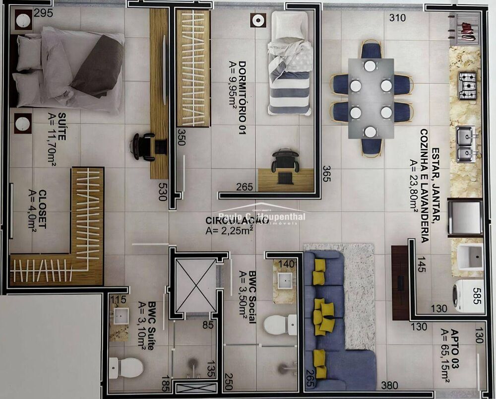Apartamento, 2 quartos, 103 m² - Foto 2