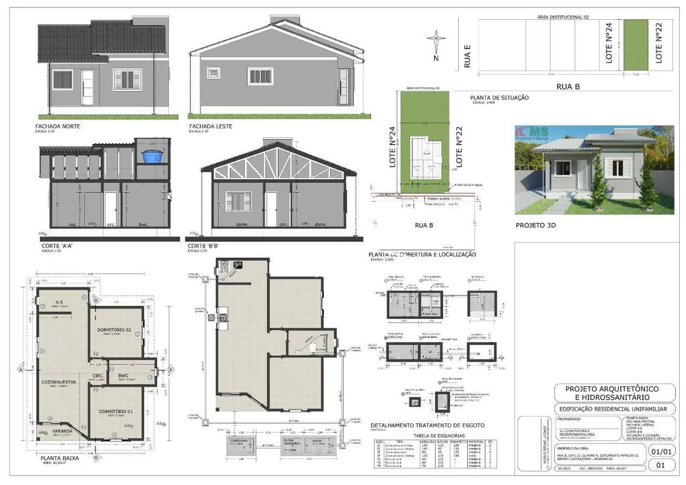 Casa, 2 quartos, 60 m² - Foto 3