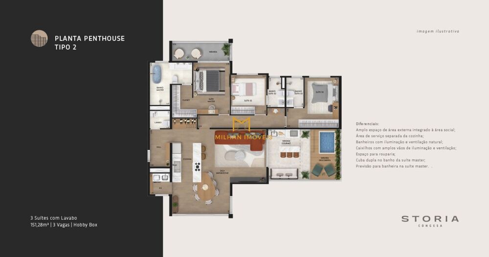 Apartamento, 2 quartos, 114 m² - Foto 1