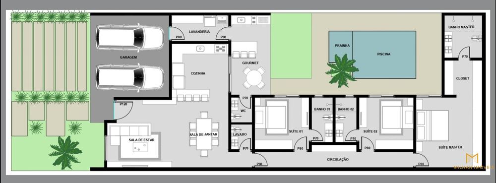 Casa de Condomínio, 3 quartos - Foto 1