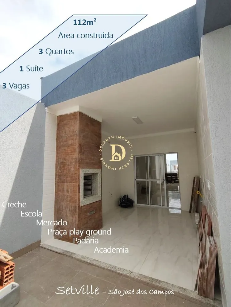 Casa, 3 quartos, 112 m² - Foto 1