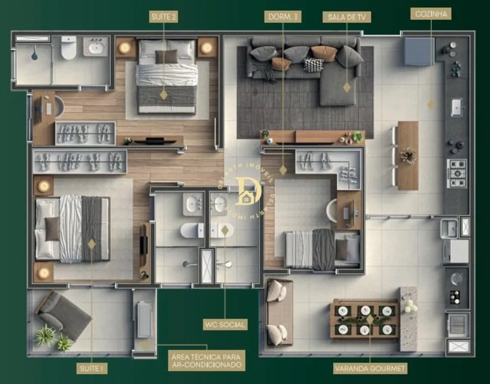 Apartamento, 3 quartos, 85 m² - Foto 4