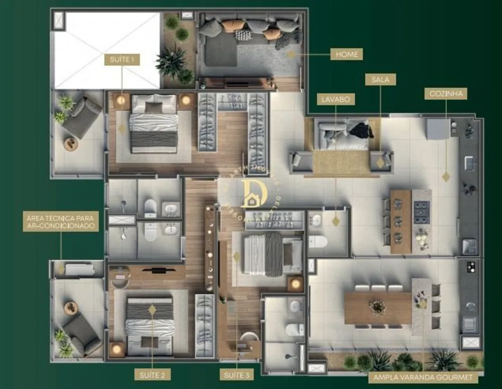 Apartamento, 3 quartos, 85 m² - Foto 1
