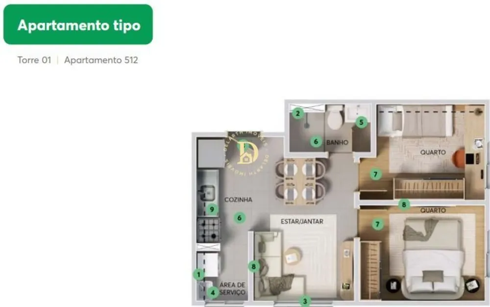 Apartamento, 2 quartos, 36 m² - Foto 13