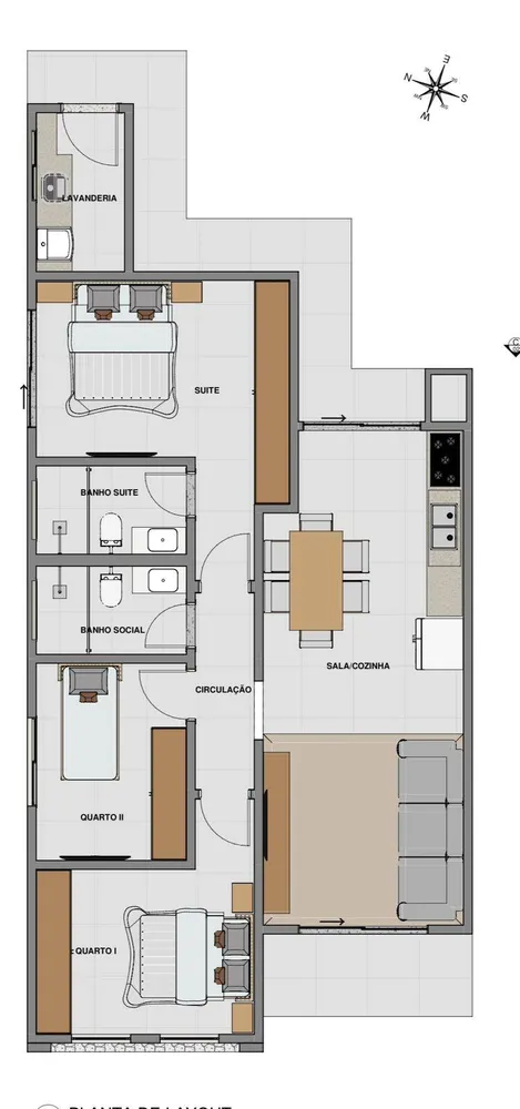 Casa, 3 quartos, 91 m² - Foto 2